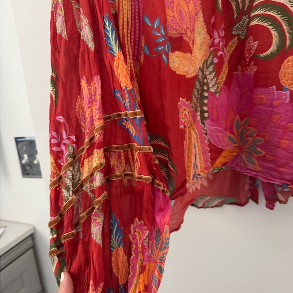 Farm Rio Mystic Bush Buttoned Blouse - Picture 9 of 11